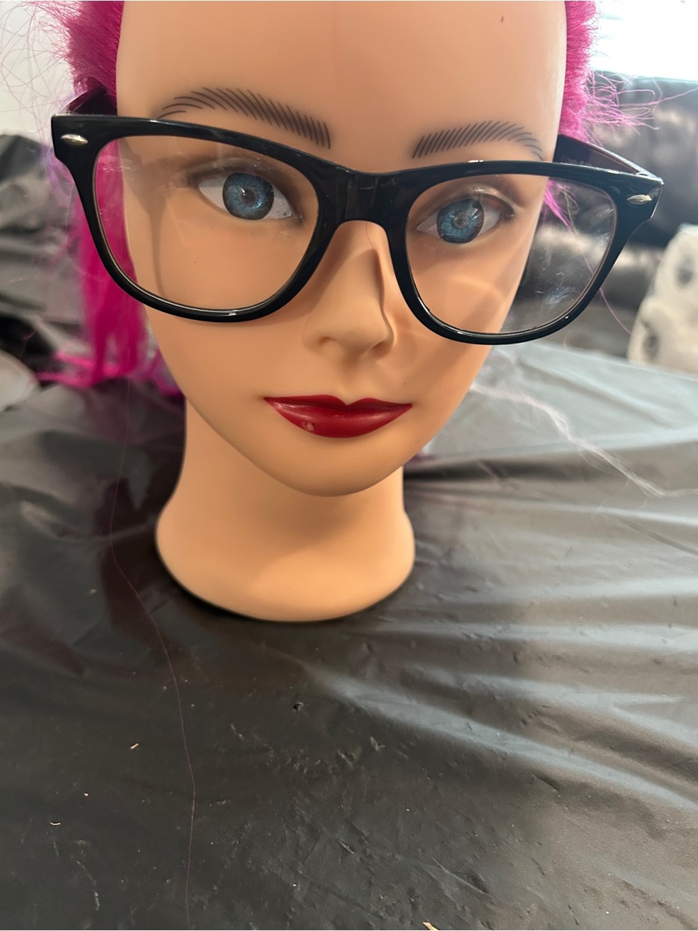 Classic Black Wayfarer Women's Eyewear- clear lens ready to wear unisex